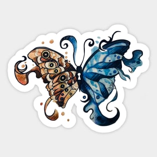 Blue Morpho Lock Sticker